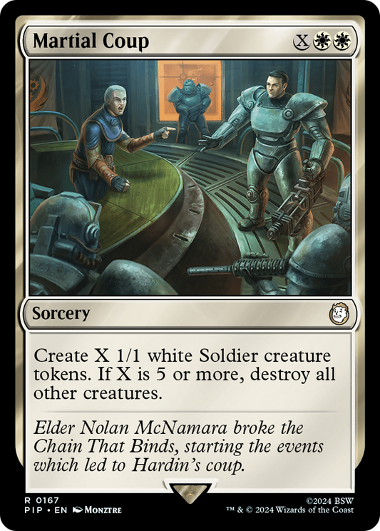 Martial Coup (PIP-167) - Fallout - Premium MTG Single from Wizards of the Coast - Just $0.25! Shop now at Game Crave Tournament Store