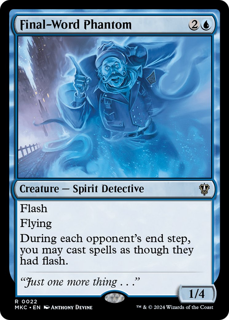 Final-Word Phantom (MKC-022) - Murders at Karlov Manor Commander - Premium MTG Single from Wizards of the Coast - Just $0.25! Shop now at Game Crave Tournament Store