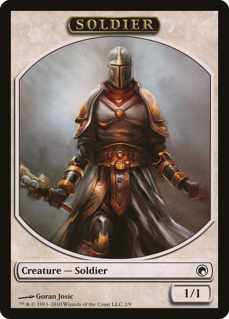 Soldier (TSOM-002) - Scars of Mirrodin Tokens