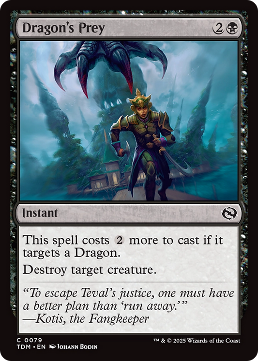 Dragon's Prey (TDM-079) - Tarkir: Dragonstorm - Premium MTG Single from Wizards of the Coast - Just $0.08! Shop now at Game Crave Tournament Store
