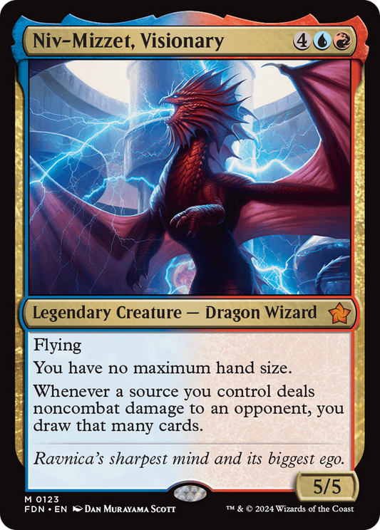 Niv-Mizzet, Visionary (FDN-123) - Foundations - Premium MTG Single from Wizards of the Coast - Just $4.41! Shop now at Game Crave Tournament Store