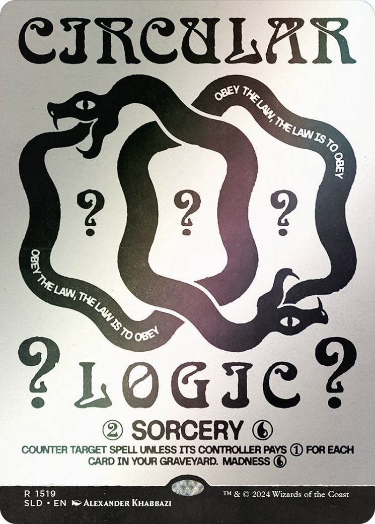 Circular Logic (SLD-1519★) - Secret Lair Drop (Borderless) Foil - Premium MTG Single from Wizards of the Coast - Just $2.60! Shop now at Game Crave Tournament Store