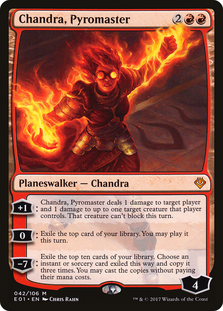 Chandra, Pyromaster (E01-042) - Archenemy: Nicol Bolas