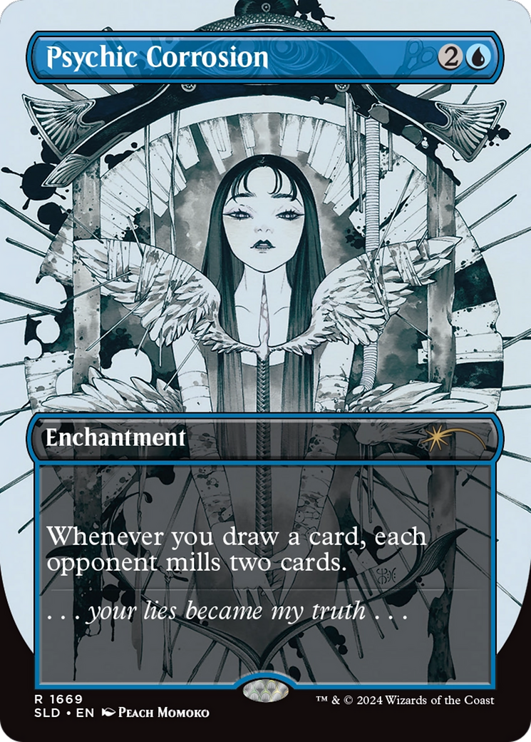 Psychic Corrosion (SLD-1669) - Secret Lair Drop (Borderless) - Premium MTG Single from Wizards of the Coast - Just $10.99! Shop now at Game Crave Tournament Store
