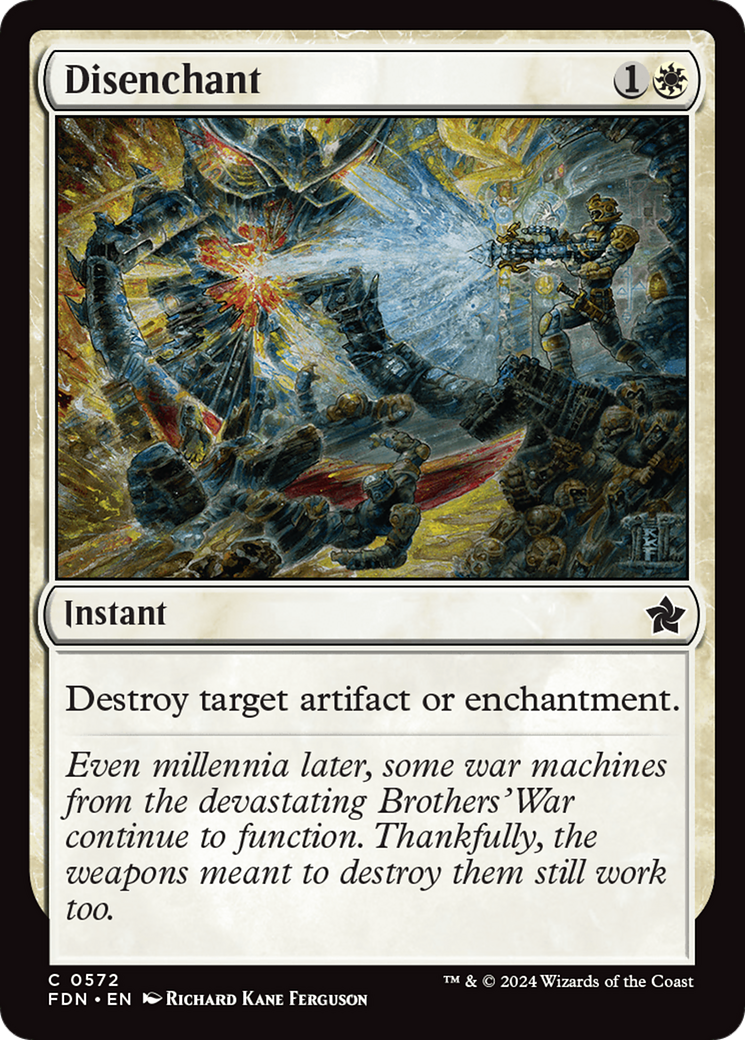 Disenchant (FDN-572) - Foundations - Premium MTG Single from Wizards of the Coast - Just $0.25! Shop now at Game Crave Tournament Store