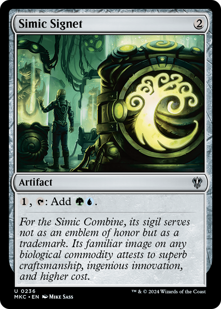 Simic Signet (MKC-236) - Murders at Karlov Manor Commander - Premium MTG Single from Wizards of the Coast - Just $0.24! Shop now at Game Crave Tournament Store