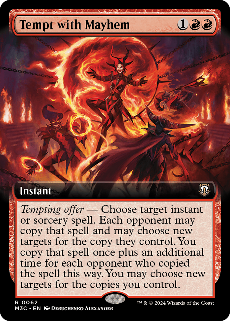 Tempt with Mayhem (M3C-062) - Modern Horizons 3 Commander: (Extended Art) Foil - Premium MTG Single from Wizards of the Coast - Just $0.39! Shop now at Game Crave Tournament Store
