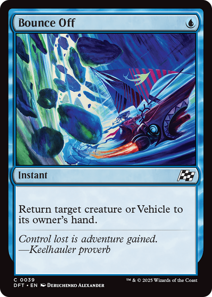 Bounce Off (DFT-039) - Aetherdrift - Premium MTG Single from Wizards of the Coast - Just $0.08! Shop now at Game Crave Tournament Store