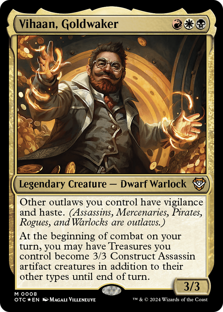 Vihaan, Goldwaker (OTC-008) - Outlaws of Thunder Junction Commander Foil - Premium MTG Single from Wizards of the Coast - Just $0.31! Shop now at Game Crave Tournament Store