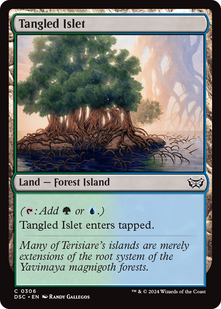 Tangled Islet (DSC-306) - Duskmourn: House of Horror Commander - Premium MTG Single from Wizards of the Coast - Just $0.25! Shop now at Game Crave Tournament Store