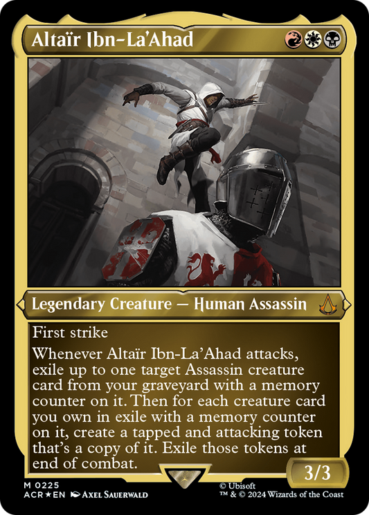Altaïr Ibn-La'Ahad (ACR-225) - Assassin's Creed Etched Foil - Premium MTG Single from Wizards of the Coast - Just $4.11! Shop now at Game Crave Tournament Store