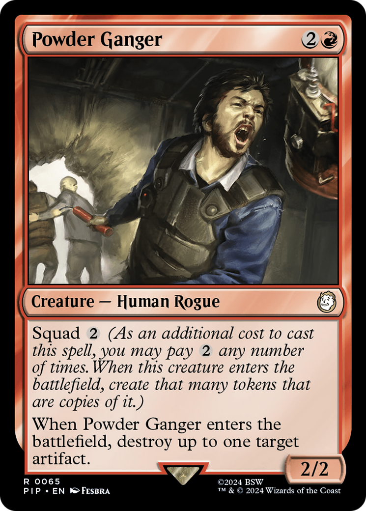 Powder Ganger (PIP-065) - Fallout Foil - Premium MTG Single from Wizards of the Coast - Just $0.25! Shop now at Game Crave Tournament Store