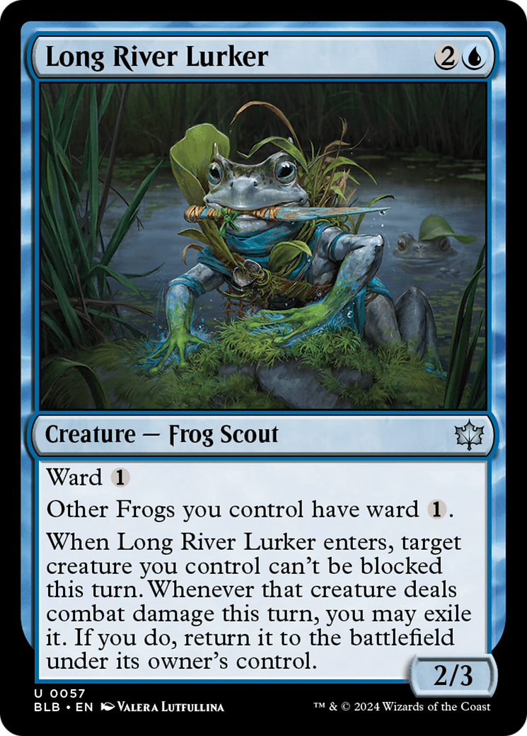 Long River Lurker (BLB-057) - Bloomburrow - Premium MTG Single from Wizards of the Coast - Just $0.25! Shop now at Game Crave Tournament Store