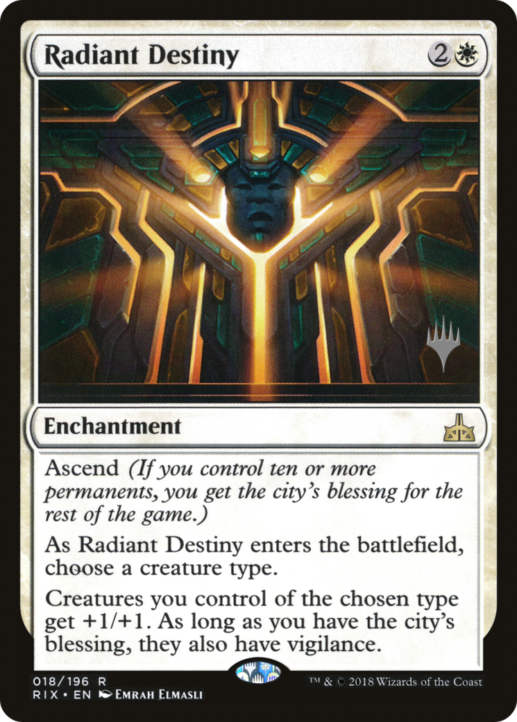 Radiant Destiny (PRIX-18P) - Rivals of Ixalan Promos