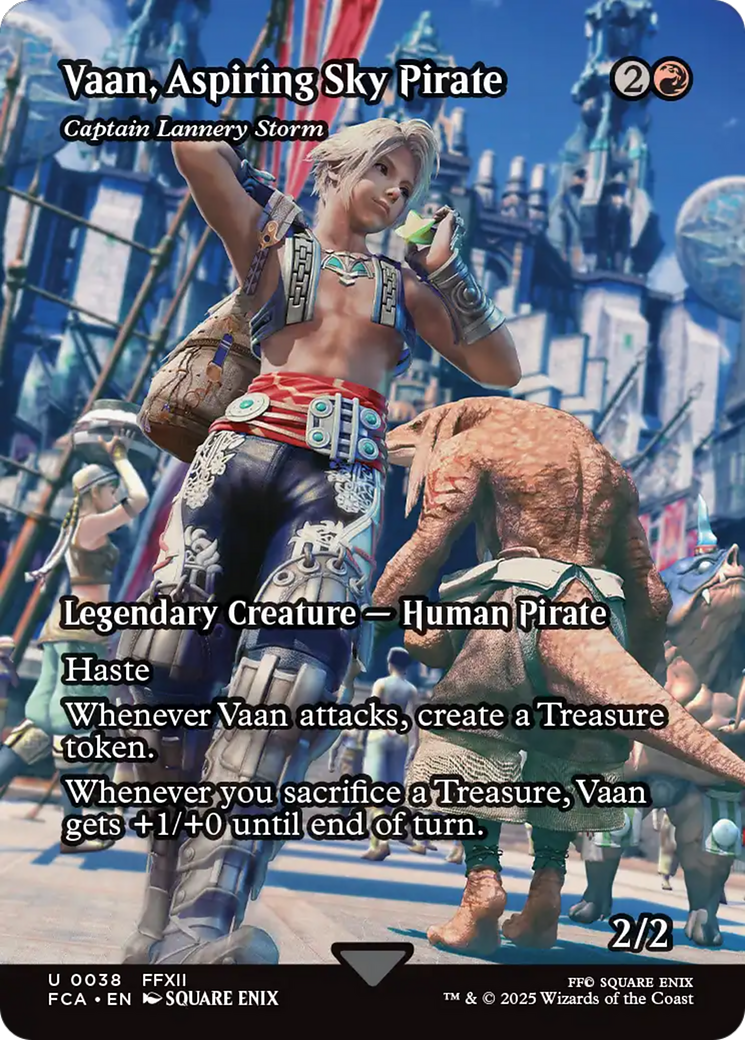 Captain Lannery Storm (FCA-038) - FINAL FANTASY: Through the Ages / Vaan, Aspiring Sky Pirate (Borderless) Foil - Premium MTG Single from Wizards of the Coast - Just $0.19! Shop now at Game Crave Tournament Store