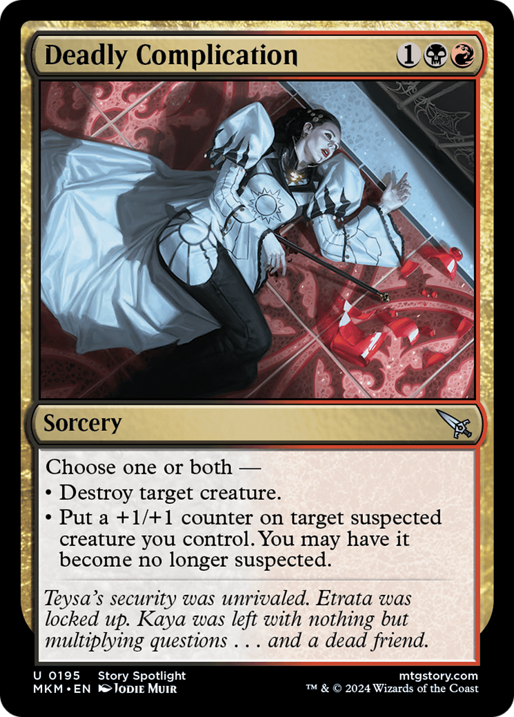 Deadly Complication (MKM-195) - Murders at Karlov Manor - Premium MTG Single from Wizards of the Coast - Just $0.25! Shop now at Game Crave Tournament Store