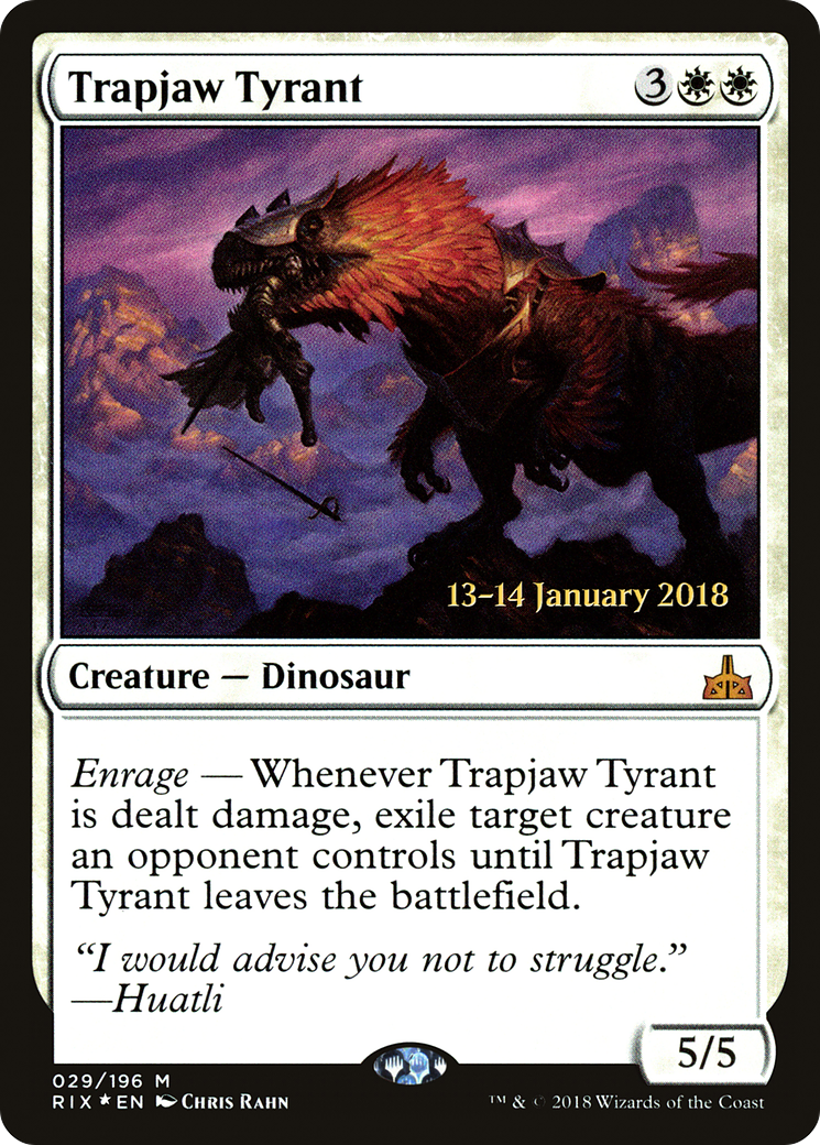 Trapjaw Tyrant (PRIX-29S) - Rivals of Ixalan Promos Foil