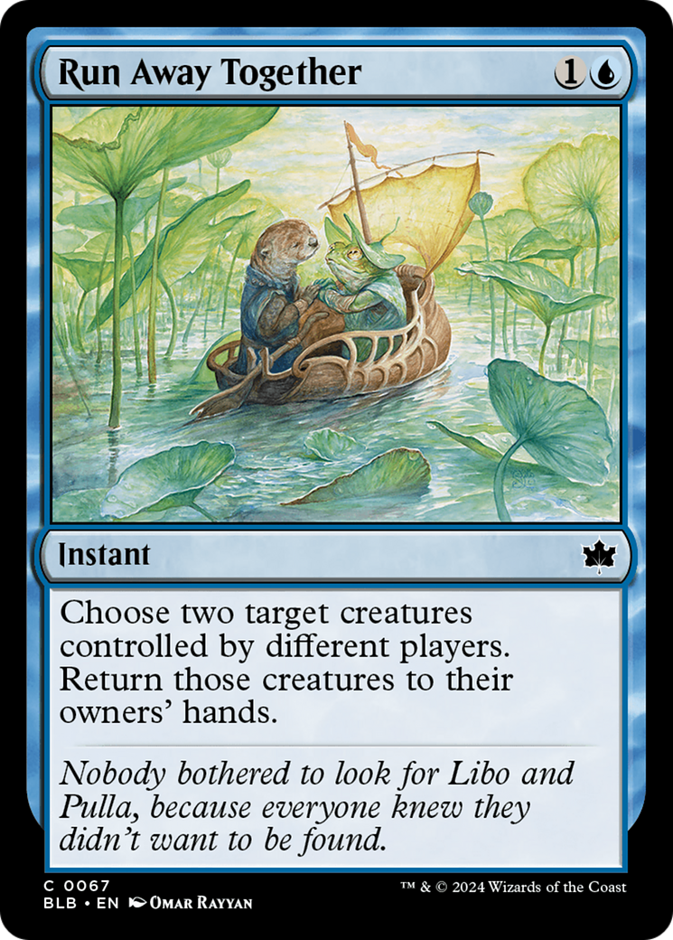 Run Away Together (BLB-067) - Bloomburrow - Premium MTG Single from Wizards of the Coast - Just $0.25! Shop now at Game Crave Tournament Store