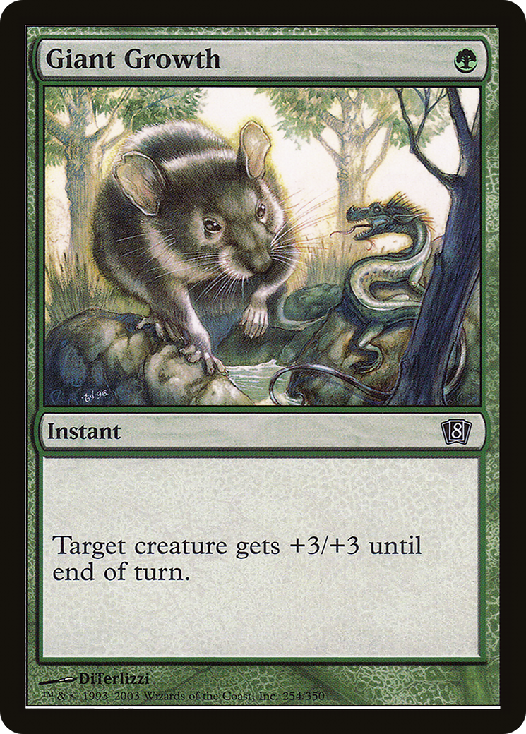 Giant Growth (8ED-254★) - 8th Edition Foil