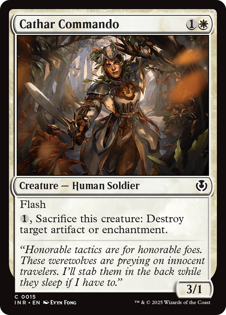 Cathar Commando (-015) - Innistrad Remastered Foil - Premium MTG Single from Wizards of the Coast - Just $0.25! Shop now at Game Crave Tournament Store