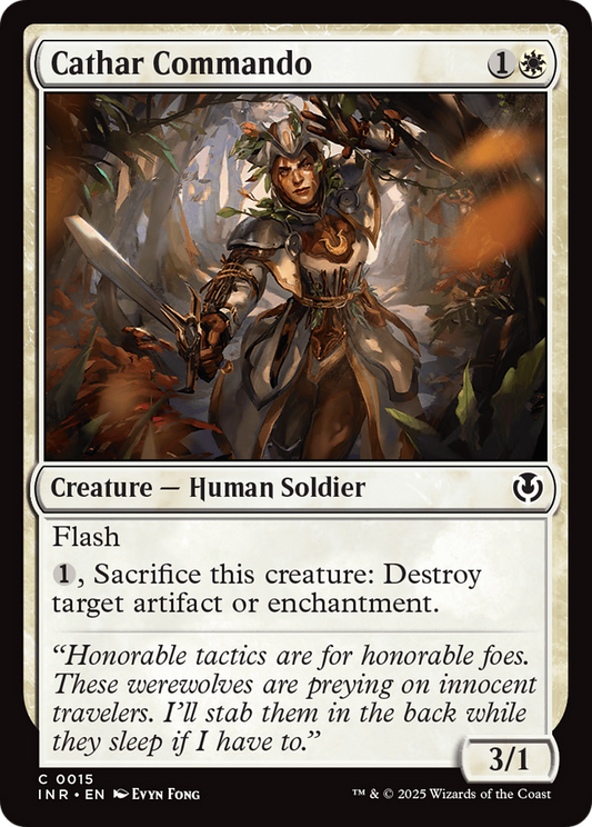 Cathar Commando (-015) - Innistrad Remastered Foil - Premium MTG Single from Wizards of the Coast - Just $0.25! Shop now at Game Crave Tournament Store