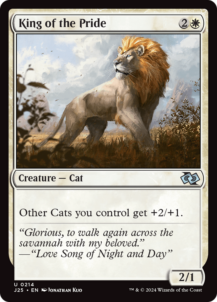King of the Pride (J25-214) - Foundations Jumpstart - Premium MTG Single from Wizards of the Coast - Just $0.25! Shop now at Game Crave Tournament Store