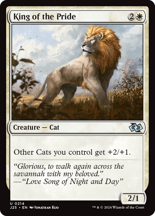 King of the Pride (J25-214) - Foundations Jumpstart - Premium MTG Single from Wizards of the Coast - Just $0.25! Shop now at Game Crave Tournament Store
