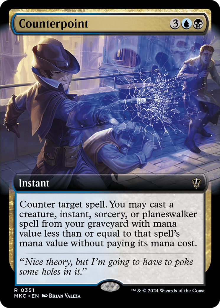 Counterpoint (MKC-351) - Murders at Karlov Manor Commander: (Extended Art) - Premium MTG Single from Wizards of the Coast - Just $0.25! Shop now at Game Crave Tournament Store