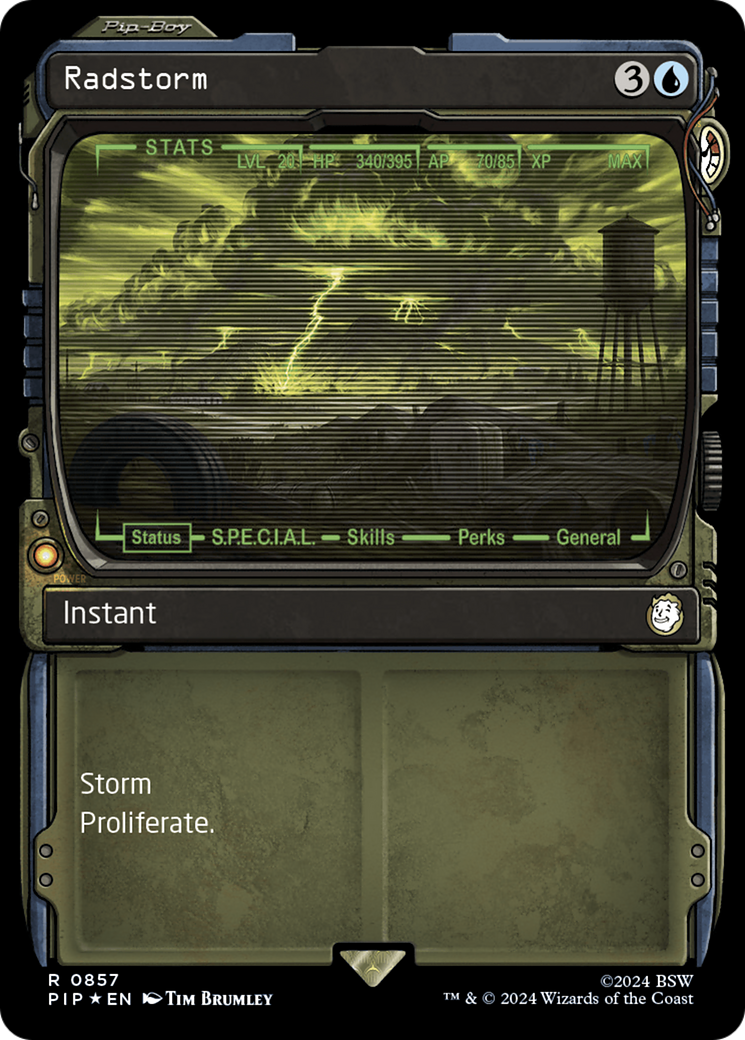 Radstorm (PIP-857) - Fallout: (Showcase) Foil - Premium MTG Single from Wizards of the Coast - Just $23.94! Shop now at Game Crave Tournament Store