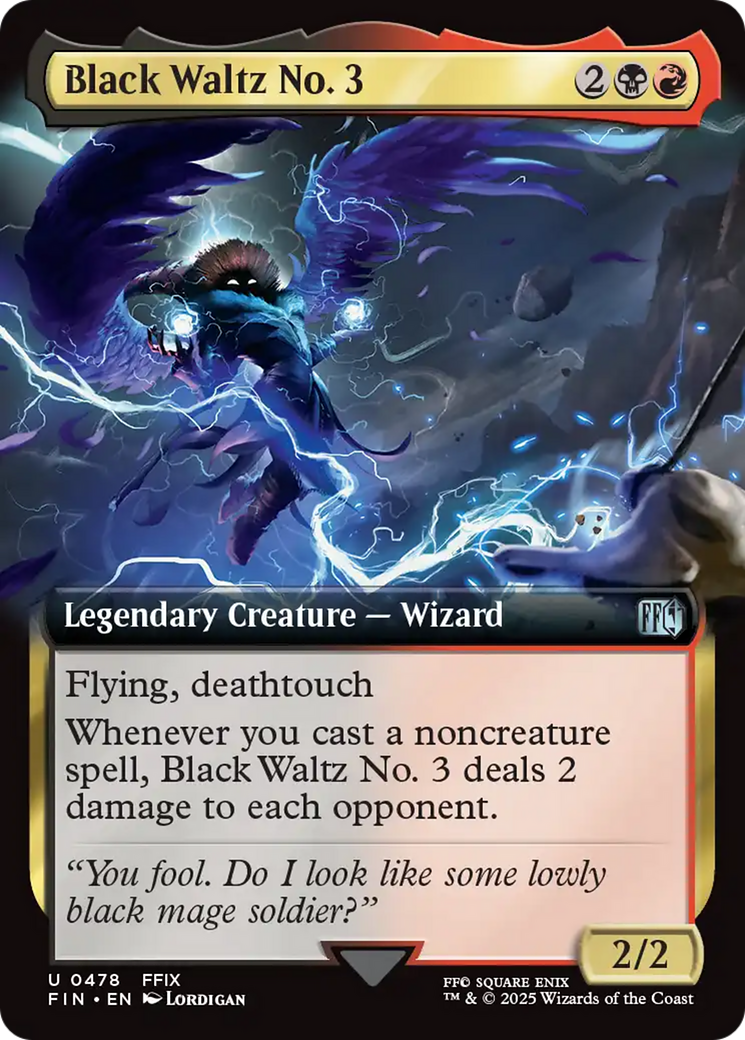 Black Waltz No. 3 (Extended Art) (FIN-478) - FINAL FANTASY: (Extended Art) - Premium MTG Single from Wizards of the Coast - Just $1.08! Shop now at Game Crave Tournament Store