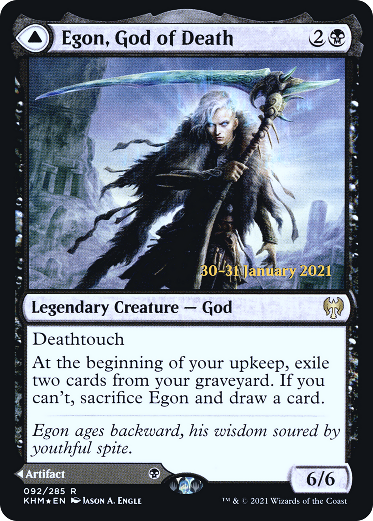 Egon, God of Death // Throne of Death (PKHM-92S) - Kaldheim Promos Foil