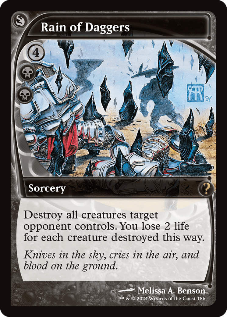 Rain of Daggers (MB2-186) - Mystery Booster 2 - Premium MTG Single from Wizards of the Coast - Just $0.25! Shop now at Game Crave Tournament Store