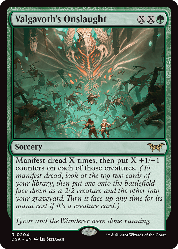 Valgavoth's Onslaught (DSK-204) - Duskmourn: House of Horror Foil - Premium MTG Single from Wizards of the Coast - Just $0.25! Shop now at Game Crave Tournament Store