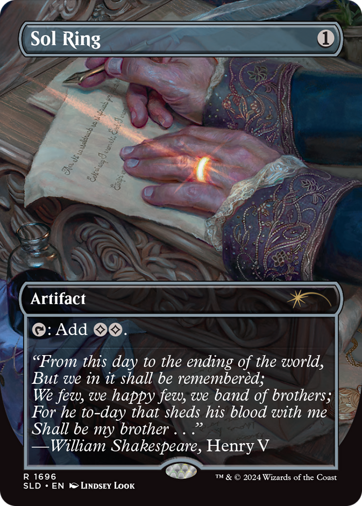 Sol Ring (SLD-1696) - Secret Lair Drop (Borderless) - Premium MTG Single from Wizards of the Coast - Just $10.31! Shop now at Game Crave Tournament Store