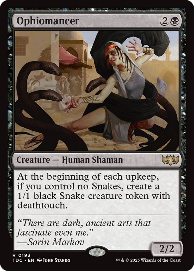 Ophiomancer (TDC-193) - Tarkir: Dragonstorm Commander - Premium MTG Single from Wizards of the Coast - Just $0.11! Shop now at Game Crave Tournament Store