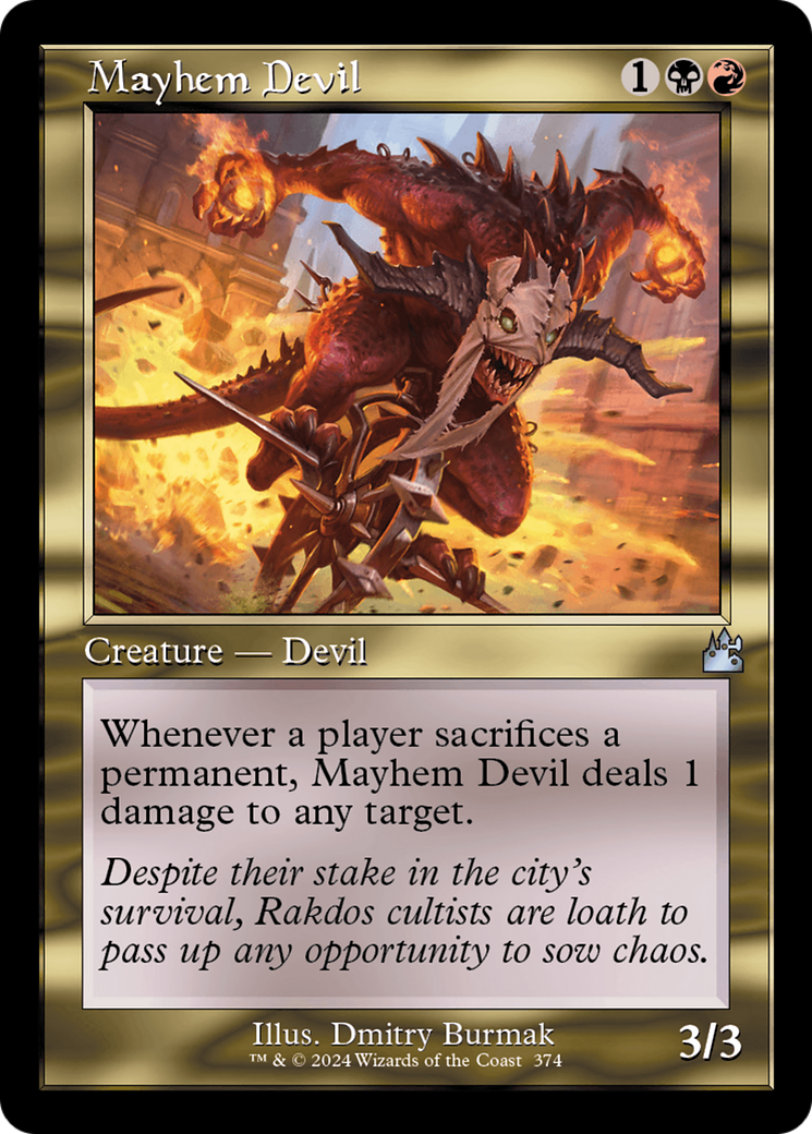 Mayhem Devil (RVR-374) - Ravnica Remastered - Premium MTG Single from Wizards of the Coast - Just $0.38! Shop now at Game Crave Tournament Store
