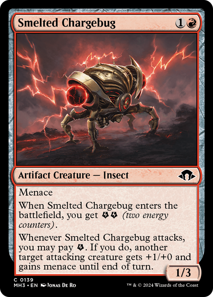 Smelted Chargebug (MH3-139) - Modern Horizons 3 - Premium MTG Single from Wizards of the Coast - Just $0.25! Shop now at Game Crave Tournament Store