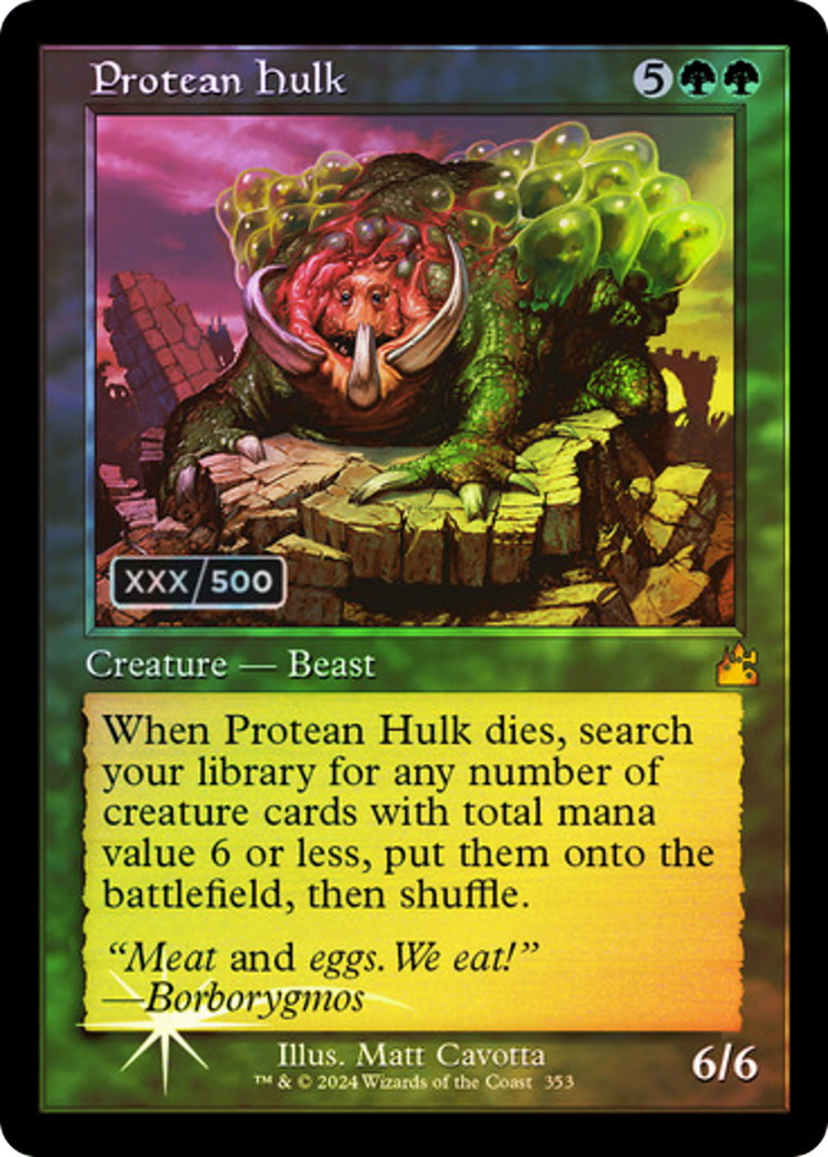 Protean Hulk (RVR-353Z) - Ravnica Remastered Foil - Premium MTG Single from Wizards of the Coast - Just $87.69! Shop now at Game Crave Tournament Store
