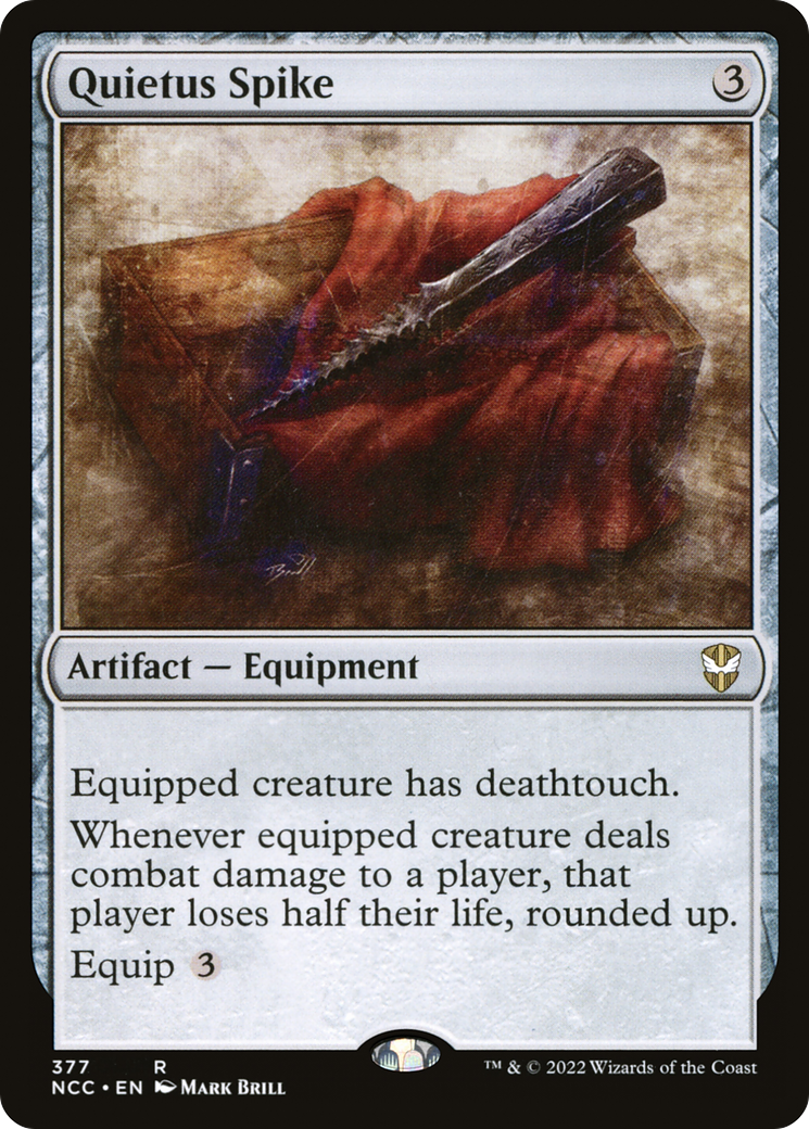 Quietus Spike (NCC-377) - New Capenna Commander - Premium MTG Single from Wizards of the Coast - Just $0.58! Shop now at Game Crave Tournament Store