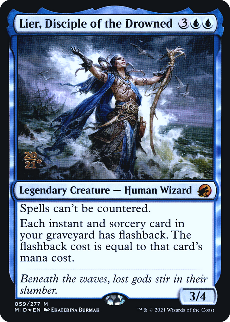 Lier, Disciple of the Drowned (PMID-59S) - Innistrad: Midnight Hunt Promos Foil - Premium MTG Single from Wizards of the Coast - Just $1.78! Shop now at Game Crave Tournament Store