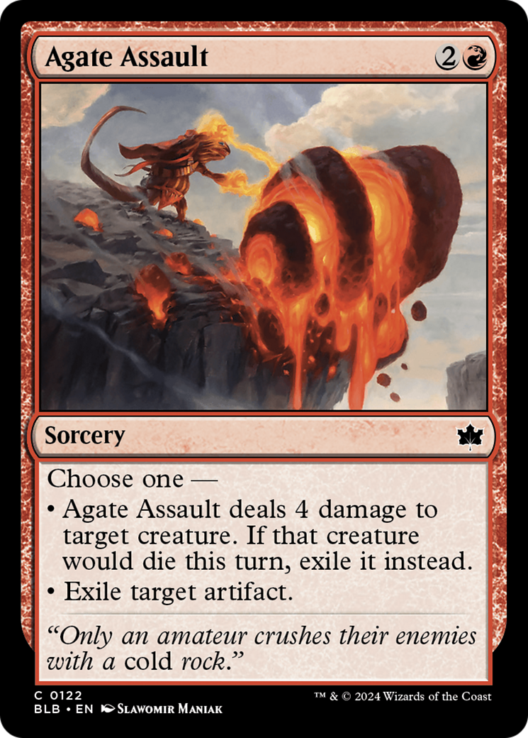 Agate Assault (BLB-122) - Bloomburrow - Premium MTG Single from Wizards of the Coast - Just $0.25! Shop now at Game Crave Tournament Store