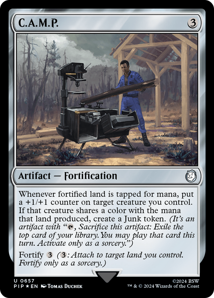 C.A.M.P. (PIP-657) - Fallout Foil - Premium MTG Single from Wizards of the Coast - Just $4.03! Shop now at Game Crave Tournament Store