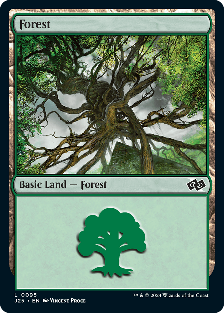 Forest (J25-095) - Foundations Jumpstart - Premium MTG Single from Wizards of the Coast - Just $0.25! Shop now at Game Crave Tournament Store
