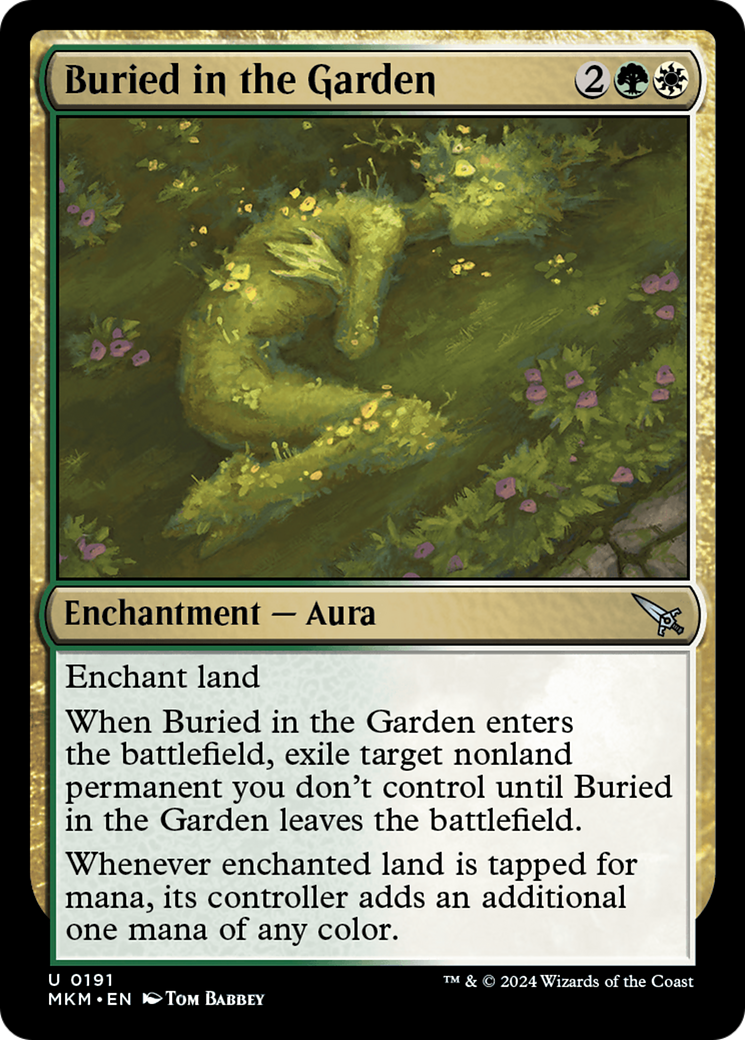 Buried in the Garden (MKM-191) - Murders at Karlov Manor - Premium MTG Single from Wizards of the Coast - Just $0.24! Shop now at Game Crave Tournament Store