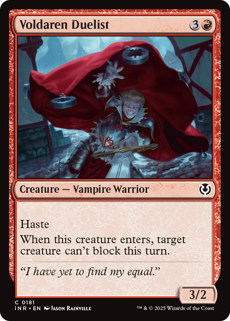 Voldaren Duelist (-181) - Innistrad Remastered Foil - Premium MTG Single from Wizards of the Coast - Just $0.25! Shop now at Game Crave Tournament Store