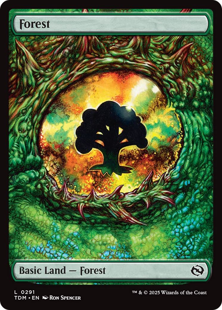 Forest (0291) (TDM-291) - Tarkir: Dragonstorm Foil - Premium MTG Single from Wizards of the Coast - Just $2.52! Shop now at Game Crave Tournament Store