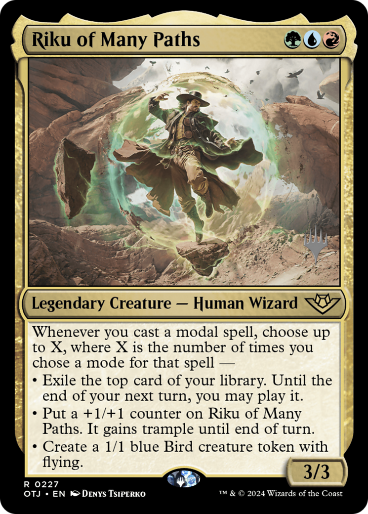 Riku of Many Paths (POTJ-227P) - Outlaws of Thunder Junction Promos - Premium MTG Single from Wizards of the Coast - Just $0.26! Shop now at Game Crave Tournament Store