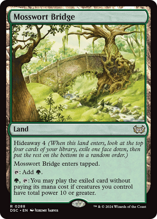 Mosswort Bridge (DSC-288) - Duskmourn: House of Horror Commander - Premium MTG Single from Wizards of the Coast - Just $0.25! Shop now at Game Crave Tournament Store