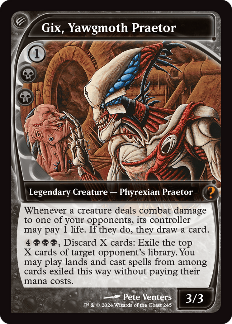 Gix, Yawgmoth Praetor (MB2-245) - Mystery Booster 2 Foil - Premium MTG Single from Wizards of the Coast - Just $146.10! Shop now at Game Crave Tournament Store