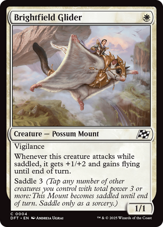 Brightfield Glider (DFT-004) - Aetherdrift Foil - Premium MTG Single from Wizards of the Coast - Just $0.08! Shop now at Game Crave Tournament Store